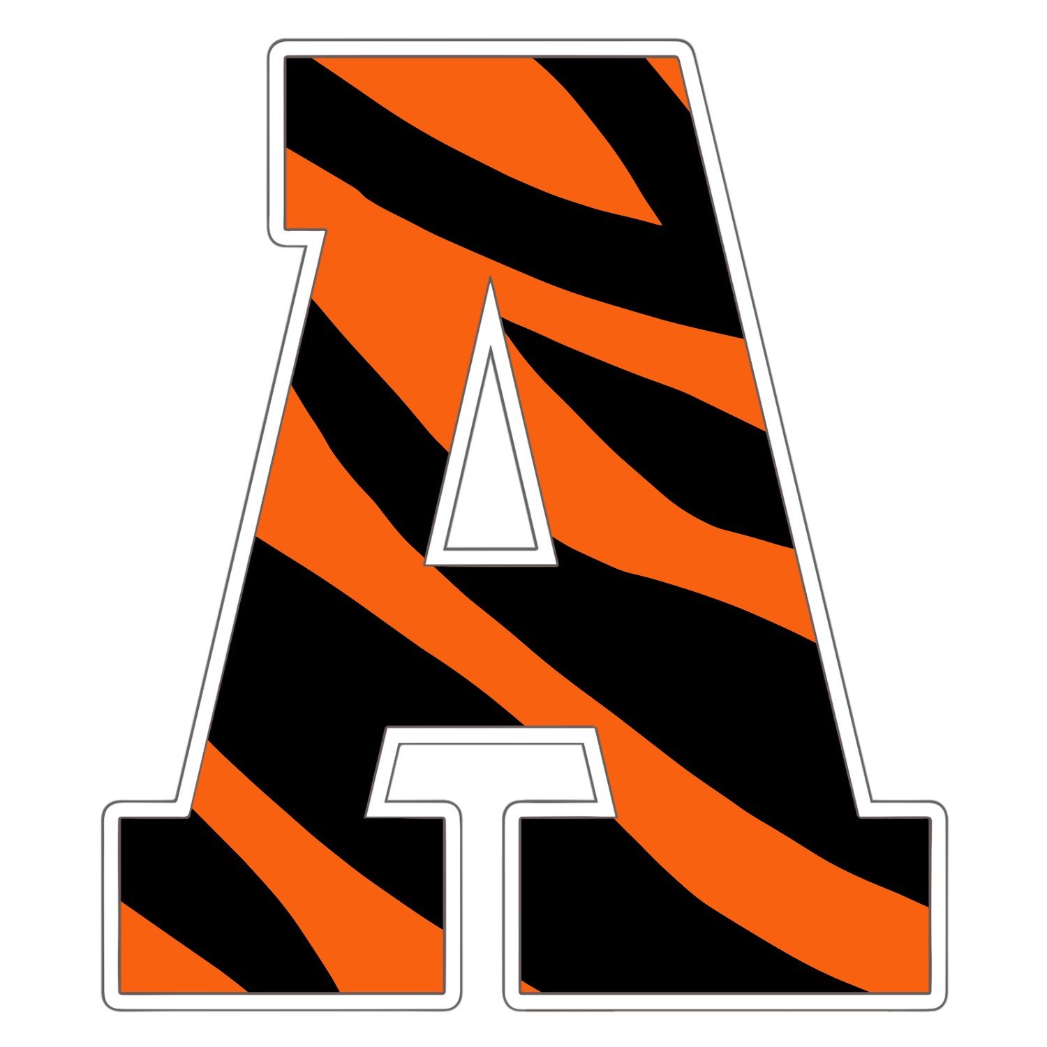 Alfabeto de Piel De Tigre para imprimir - Imagen 2