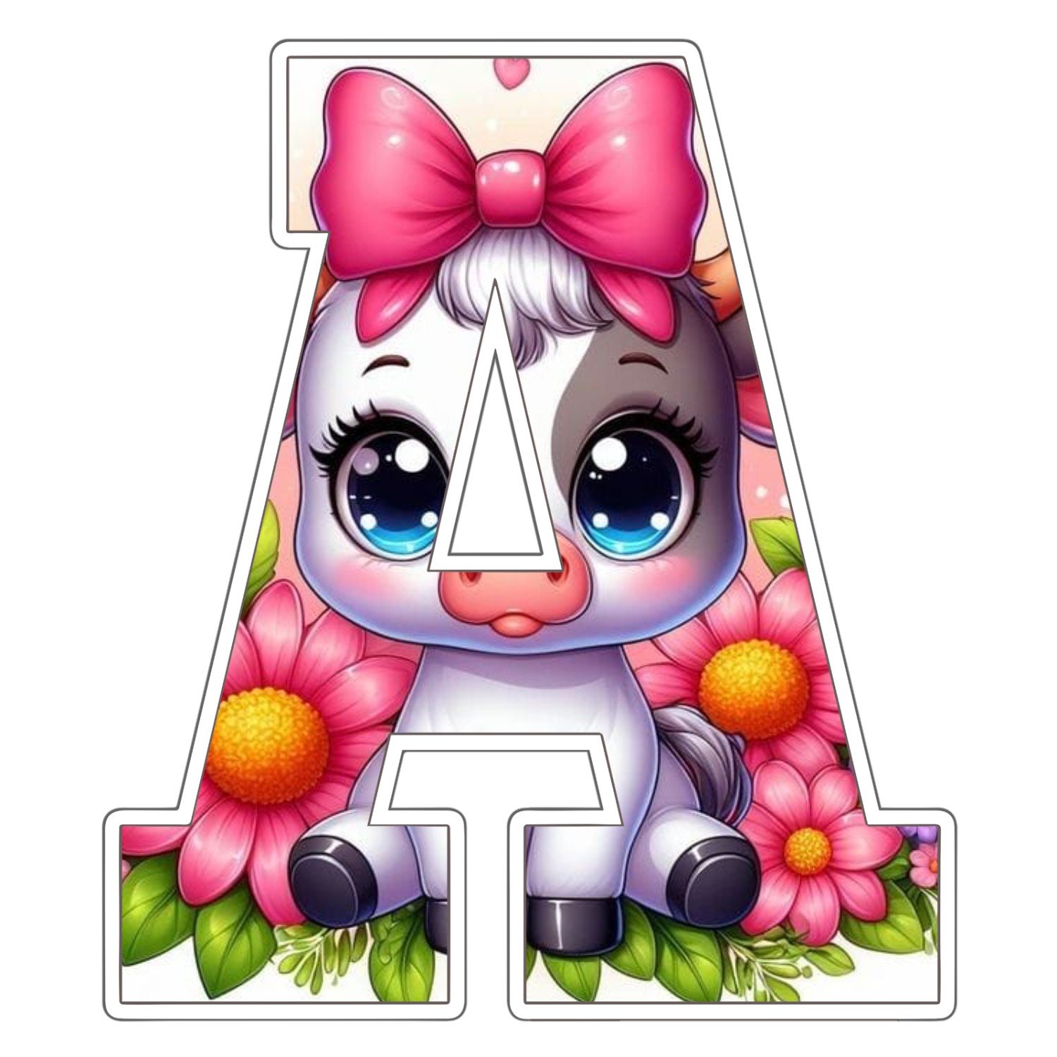 Alfabeto de Vaca para imprimir #2 - Imagen 2