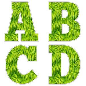 Alfabeto de Cesped para imprimir