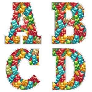 Alfabeto de Gomitas para imprimir