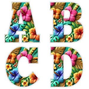 Alfabeto de Hawaii para imprimir