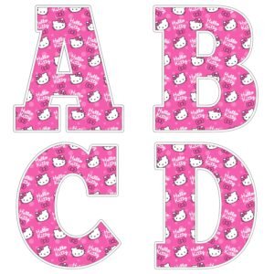 Alfabeto de Hello Kitty para imprimir