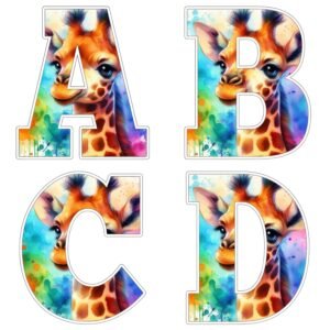 Alfabeto de Jirafas para imprimir