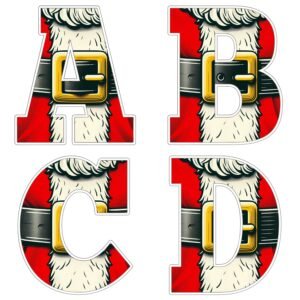 Alfabeto de Navidad para imprimir