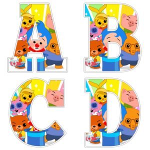 Alfabeto de Plim Plim para imprimir #2