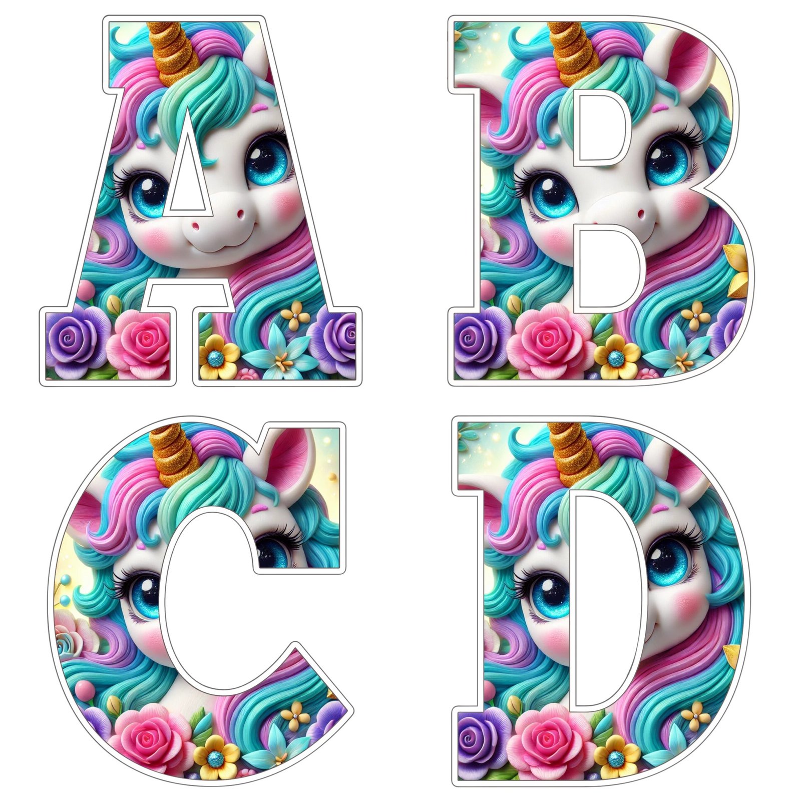 Carátula del alfabeto de prueba