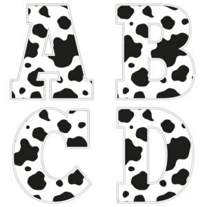 Alfabeto de Vaca para imprimir